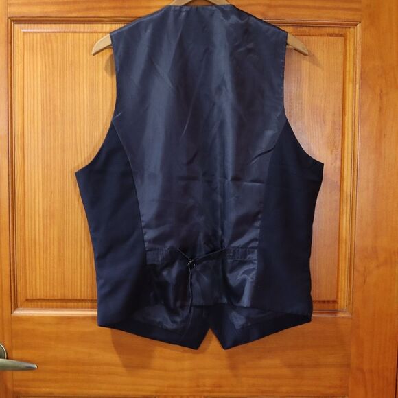 H&M Black Waistcoat Cummerbund Vest Mens 44R - Picture 5 of 6